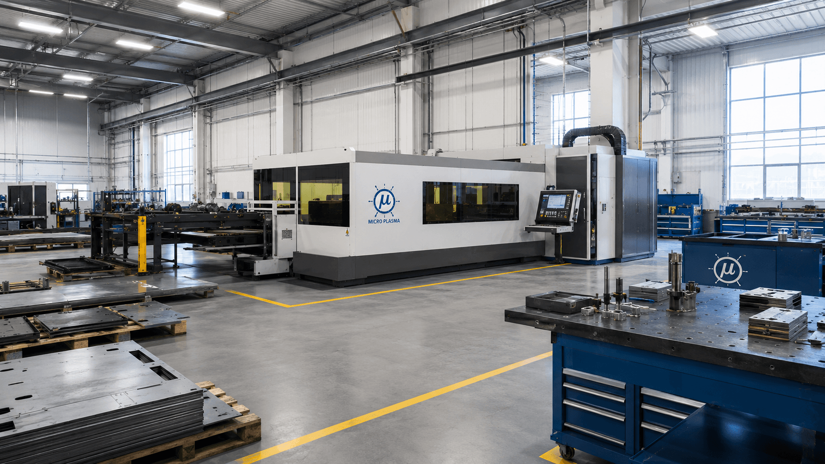 The MICROPLASMA headquarters and laser cutting facility