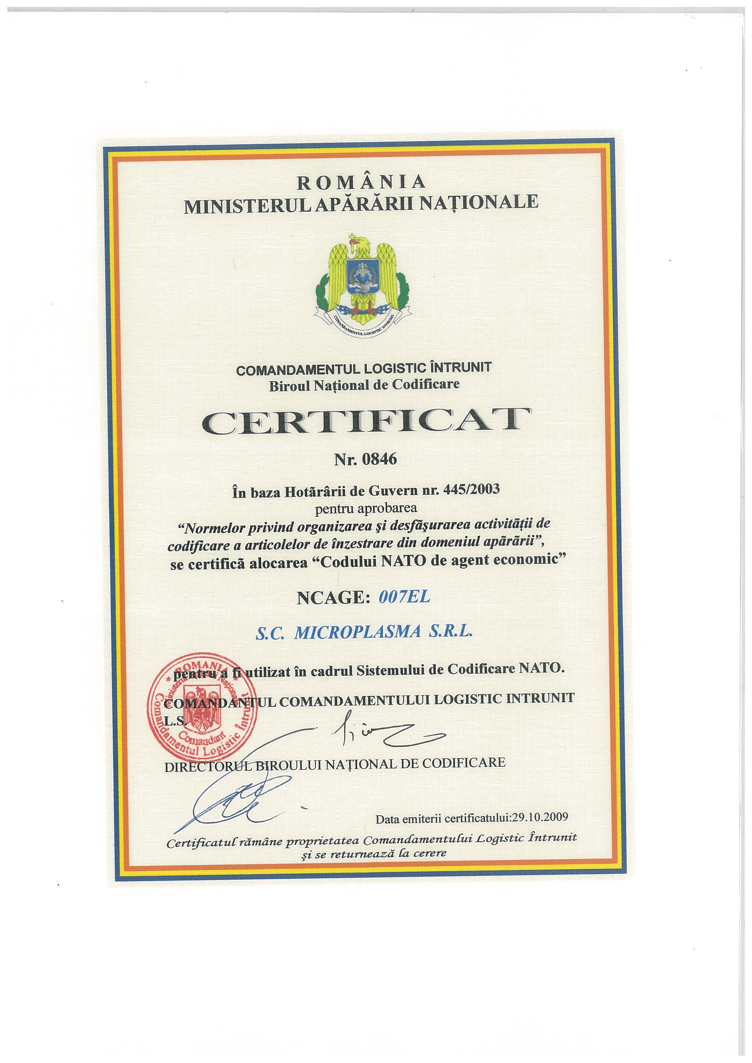 NATO Commercial and Government Entity (NCAGE) Code