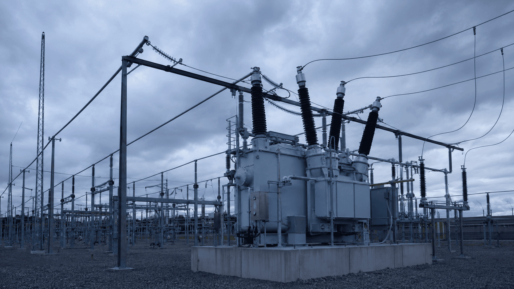 High-voltage power transmission infrastructure and industrial energy equipment